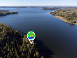 Vue panoramique sur l'établissement Simpelejärvi Fisherman's Cabin