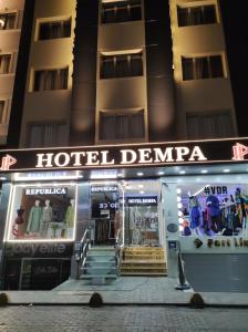 a hotel de pomara in front of a building at Dempa Hotel in Istanbul