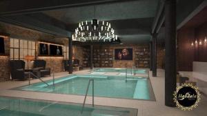 Bazén v ubytovaní Cleopatra Apartment Budapest alebo v jeho blízkosti