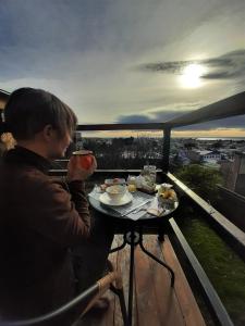 Balkón nebo terasa v ubytování Hostal Buenavista Patagonia