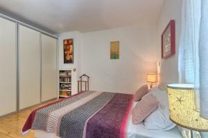 a bedroom with a bed in a room at Villa Emma in Lanišće +29 photos