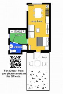 a floor plan of a house at aday - Apartment suite 1 Aalborg Center in Aalborg