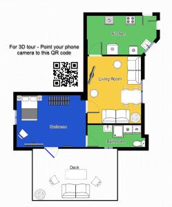 Půdorys ubytování aday - City Central Mansion - 1 Bedroom with big terrace