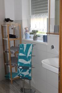 Koupelna v ubytování Ferienwohnung Schwalbennest