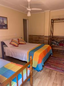 Cama ou camas em um quarto em Pousada Ibituruna - Aeroporto de Congonhas