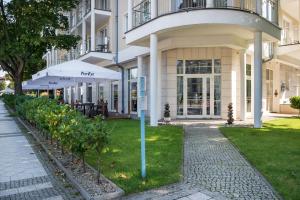 Budova, kde se aparthotel nachází