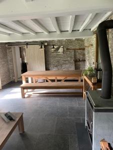 Kuchyň nebo kuchyňský kout v ubytování B&B Le Nid d'Hirondelle
