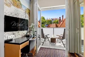 Balkón nebo terasa v ubytování Molo Residence