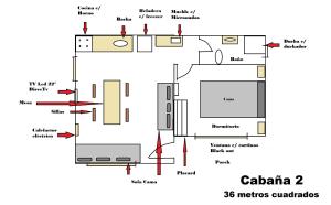 Bố cục Cabañas Estrellas Doradas