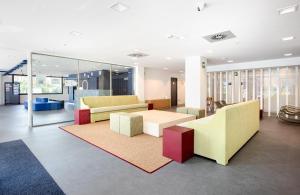 Posezení v ubytování Residencia Universitaria Micampus Oviedo La Gruta