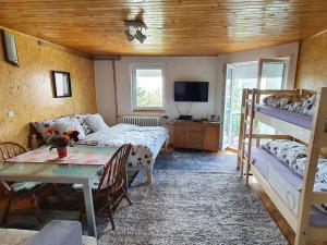 Postel nebo postele na pokoji v ubytování Apartments Panda