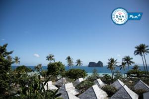 a view of the ocean from the resort at Thanya Beach Resort - SHA Plus in Ko Ngai