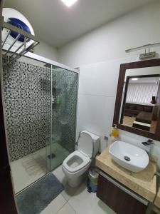 Et badeværelse på Departamento todo 1 piso en Encarnación