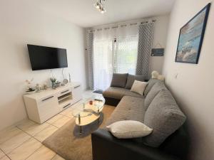 TV a/nebo společenská místnost v ubytování Apartman Zlata