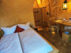 Postel nebo postele na pokoji v ubytování Hotel San Gabriele