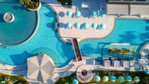 an overhead view of a resort with a swimming pool at Faros Hotel Ayia Napa in Ayia Napa