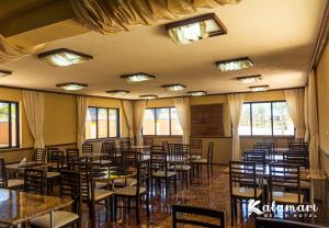En restaurang eller annat matställe på Kalamari Beach Hotel