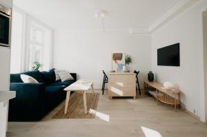 O zonă de relaxare la Bergen Beds - Serviced apartments in the city center