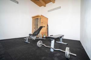 Fitness centrum a/nebo fitness zařízení v ubytování Penzion U Churáňů