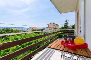 Balkón nebo terasa v ubytování Apartment in Novi Vinodolski 15308