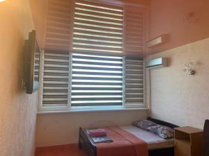 Μια τηλεόραση ή/και κέντρο ψυχαγωγίας στο Аппартаменты в отеле Променад с кухней