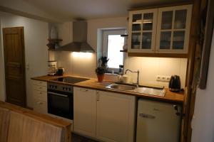 Kuchnia lub aneks kuchenny w obiekcie Appartement 'Oachkatzl'