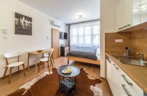 Kuchyňa alebo kuchynka v ubytovaní Aviatik apartments