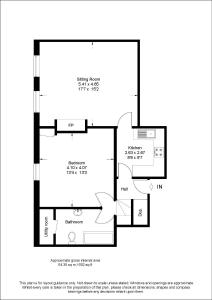 Načrt razporeditve prostorov v nastanitvi Spacious split level flat in great location