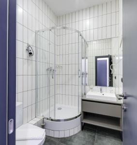 Koupelna v ubytování Centrooms Kropivnizkogo Mini-Hotel