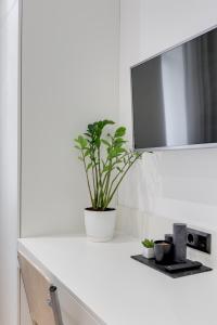 Kuchyň nebo kuchyňský kout v ubytování Centrooms Kropivnizkogo Mini-Hotel