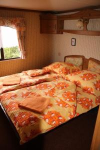 Postel nebo postele na pokoji v ubytování Mobilní domek Boskovice