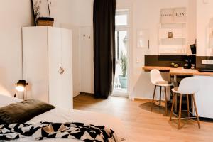 Svetainės erdvė apgyvendinimo įstaigoje Little Loft Limburg