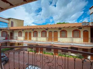 a view from the balcony of a building at Hotel Continental Plaza in San Miguel