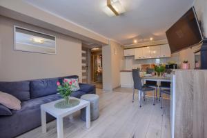 Kuchyňa alebo kuchynka v ubytovaní Apartamenty Perła Szczyrku