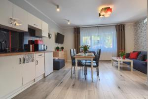 Kuchyňa alebo kuchynka v ubytovaní Apartamenty Perła Szczyrku
