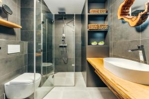 Koupelna v ubytování Premium apartman Lipno + 37 fotografií