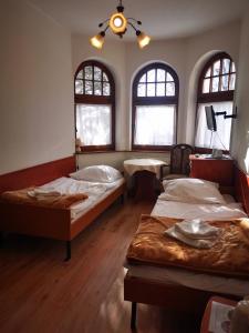 Postelja oz. postelje v sobi nastanitve Sanatorium "Dąbrówka"