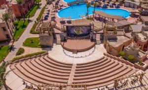 an aerial view of a amphitheater with a pool at Charmillion Sea Life Resort in Sharm El Sheikh