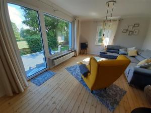 Χώρος καθιστικού στο Ferienhaus Wiesenblick