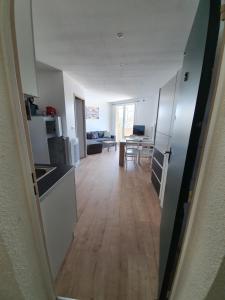 Kuchyň nebo kuchyňský kout v ubytování Studio avec vue imprenable sur lac