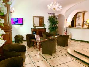 Posezení v ubytování Hotel Regina Margherita
