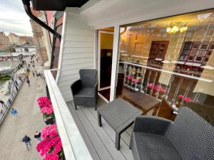 Balkón alebo terasa v ubytovaní Apartamenty MICHEL Gdańsk Centrum BOUTIQUE HOTEL