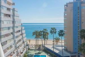 vista para a praia a partir do apartamento em Aguamarina 57b em Calpe