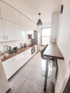 Kuchyňa alebo kuchynka v ubytovaní Apartament Kraków Arena No. 100