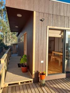 Balkón nebo terasa v ubytování 7 Olas lodge