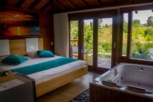 Letto o letti in una camera di Sotavento Cabañas