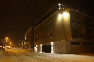 Budova, kde se aparthotel nachází