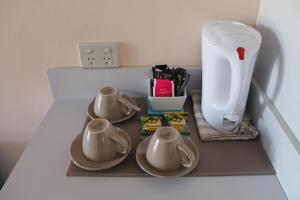 Coffee and tea making facilities at Alexander Motel