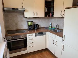 Kuchyň nebo kuchyňský kout v ubytování Ferienhaus Ankerplatz + 12 fotografií