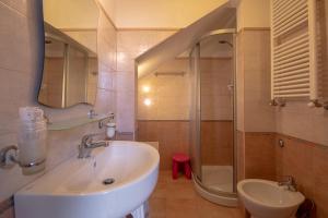 Koupelna v ubytování La Valle B&B